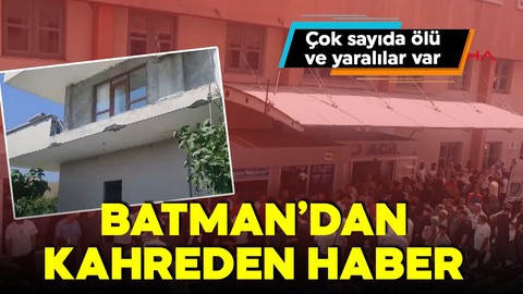 Batman'da balkon faciası: Can kaybı 4'e yükseldi