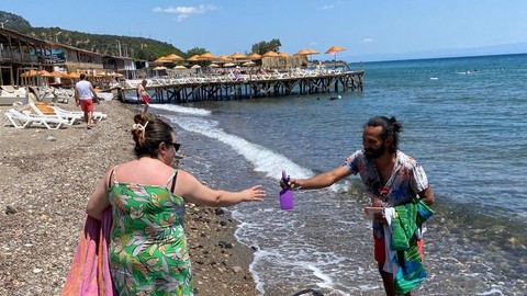 Çanakkale Assos Sahilinde ölü Caretta Caretta bulundu
