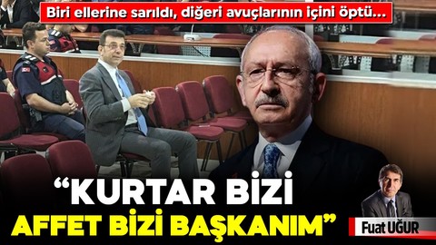 Biri ellerine sarıldı, diğeri avuçlarının içini öptü… “Kurtar bizi, affet bizi başkanım”