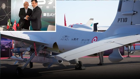 Paris'te tarihi iş birliği! Baykar ve Leonardo geleceğin İHA'ları için el sıkıştı!