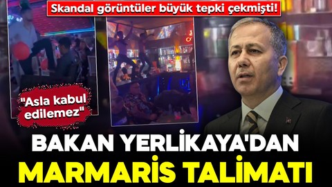 Skandal görüntüler büyük tepki çekmişti! Bakan Yerlikaya'dan Marmaris talimatı: "Asla kabul edilemez"