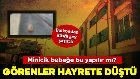 Minicik bebeği rehin aldı! Balkondan aşağı attığı şoke etti