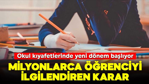 Milyonlarca öğrenciyi ilgilendiriyor! Milli Eğitim Bakanı Yusuf Tekin duyurdu: Okul kıyafetlerinde yeni dönem başlıyor