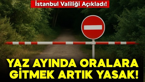 İstanbul Valiliği açıkladı: Yaz ayında oralara gitmek artık yasak!