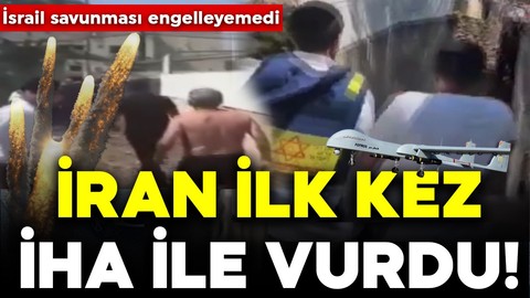 İran ilk kez İHA ile vurdu! İsrail savunması engelleyemedi