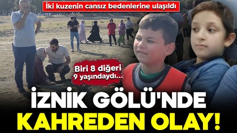İznik Gölü'nde kahreden olay! Biri 8 diğeri 9 yaşındaydı... İki kuzenin cansız bedenlerine ulaşıldı