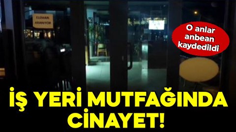 İş yeri mutfağında cinayet! Genç kadın neye uğradığını şaşırdı... O anlar anbean kaydedildi