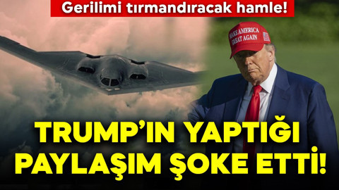 Trump’tan gerilimi tırmandıracak hamle! O şarkıyla B-2 uçaklarını paylaştı!