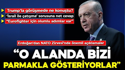 Cumhurbaşkanı Erdoğan'dan NATO Zirvesi'nde önemli açıklamalar: "O alanda bizi parmakla gösteriyorlar"
