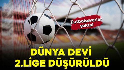 Borcu 500 milyon euroyu aşmıştı! Resmen duyuruldu! Dünya devi kulüp 2.lige düşürüldü