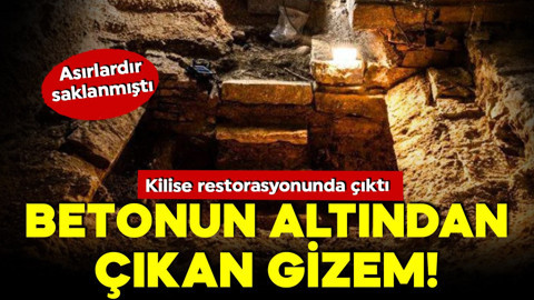 Fransa'da kilise restorasyonda saklanan gizem! Betonun altında çıktı... Ne yapacaklarını şaşırdılar