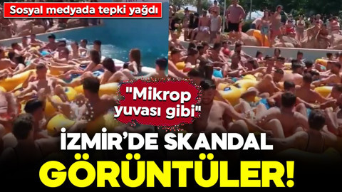 Ucuz Aquapark'ta skandal görüntüler! Sosyal medyada tepki yağdı: "Mikrop yuvası gibi"
