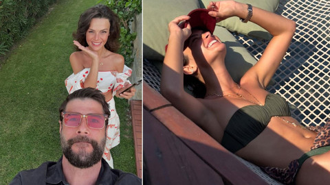 Sessiz sedasız evlenmişlerdi! Sinem Ünsal ile Berk Cankat'ın aşk dolu tatilinden kareler