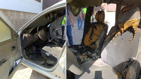 Başına gelmez sandı! Ufak bir dikkatsizlik yaptı! Aracında bomba gibi patladı