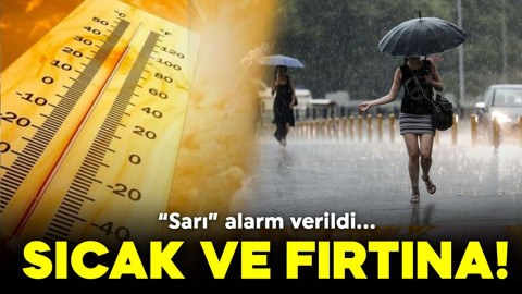 Kritik uyarı verildi! 9 il için "sarı" alarm: Sıcak ve fırtına!