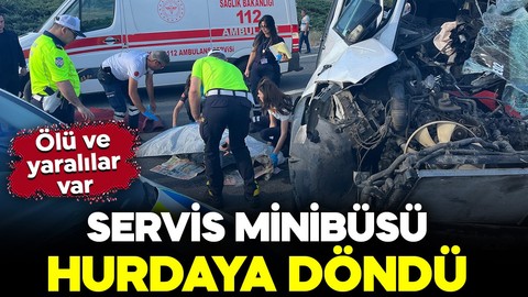 Ankara'da feci kaza! Servis minibüsü ile kamyon çarpıştı: Ölü ve yaralılar var