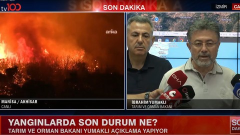 Alevlerle mücadele sürüyor! Bakan Yumaklı’dan açıklama: "4 yangın kontrol altına alındı"