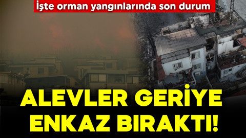 Alevler geriye enkaz bıraktı: Evler kullanılamaz hale geldi! Orman yangınlarında son durum