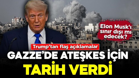 Trump'tan flaş açıklamalar! Gazze'de ateşkes için tarih verdi