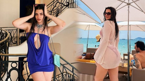 Derin Talu'dan ortalığı kasıp kavuran tatil pozları! Kırmızı bikinisiyle peş peşe paylaştı! İddialı seçimine beğeni yağdı