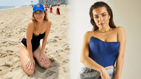 Burcu Kara'dan tatil paylaşımı! ABD halk plajında mayosuyla pozlar verdi