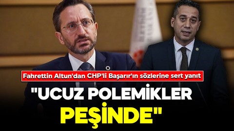 İletişim Başkanı Fahrettin Altun'dan CHP'li Başarır'ın sözlerine sert yanıt: "Ucuz polemikler peşinde"