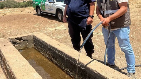 Batman’da yaban hayvanları için suluk ve yalak çalışması