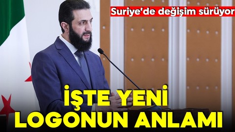 Suriye'de değişim sürüyor! Suriye'nin yeni ulusal logosu tanıtıldı!