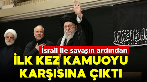 Hamaney savaştan bu yana ilk kez görüntülendi! Sloganlarla karşılandı
