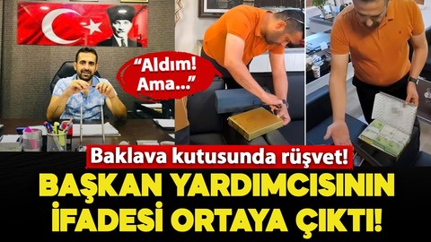 Baklava kutusunda rüşvet! Manavgat Belediye Başkan Yardımcısı Tüter'in ifadesi ortaya çıktı