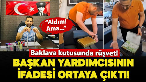 Baklava kutusunda rüşvet! Manavgat Belediye Başkan Yardımcısı Tüter'in ifadesi ortaya çıktı