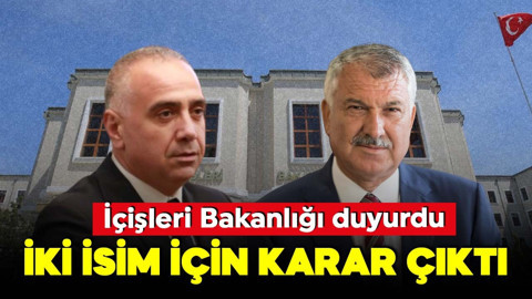 İçişleri Bakanlığı duyurdu! Zeydan Karalar ve Ahmet Şahin görevden uzaklaştırıldı