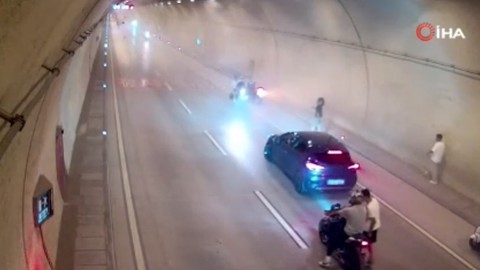 Beyoğlu’nda bir grup kendini bilmez motosikletli tüneli kapattı: Şahıslara rekor ceza uygulandı