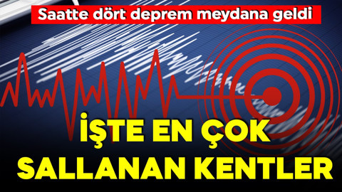 Marmara ve İstanbul için kritik uyarı! Saatte dört deprem meydana geldi! İşte en çok sallanan kentler