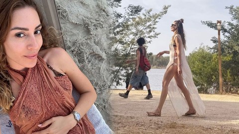 Sinem Kobal'dan tatil paylaşımı! Kusursuz fiziği ve güzelliği sosyal medyayı salladı