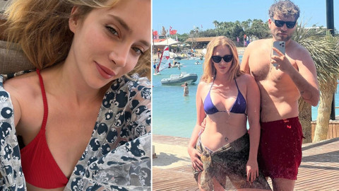 Hayal Köseoğlu ve Nezir Çınarlı çifti tatilde aşka geldi! Sosyal medya hesabından peş peşe paylaştı