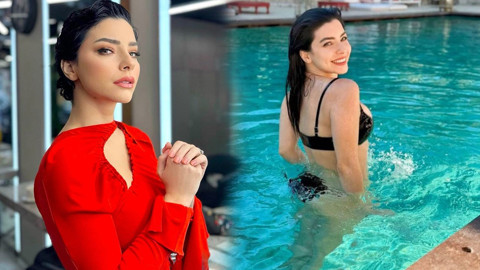 Merve Boluğur'dan cesur tatil pozları! Bikinili karelerini peş peşe paylaştı, o haline beğeni yağdı
