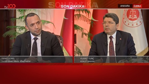 İBB soruşturmalarındaki davalar TRT'de yayınlanacak mı? Operasyonlar sadece CHP'li belediyelere mi yapılıyor? Adalet Bakanı Yılmaz Tunç tv100'de yanıtladı