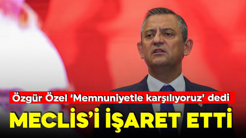 PKK'nın silahları yakmasının ardından Özgür Özel'den ilk açıklama! Meclis'i işaret etti
