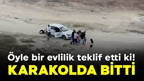 Öyle bir evlilik teklif etti ki! Karakolda bitti