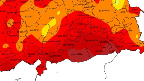 Gaziantep, Diyarbakır, Şanlıurfa, Batman, Adıyaman, Siirt, Mardin  ve Kilis'e korkunç 50 uyarısı tarihle birlikte verildi. Geliyor herkes hazır olsun