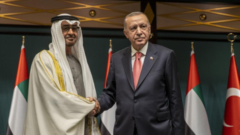 Cumhurbaşkanı Erdoğan BAE Devlet Başkanı Al Nahyan ile görüştü