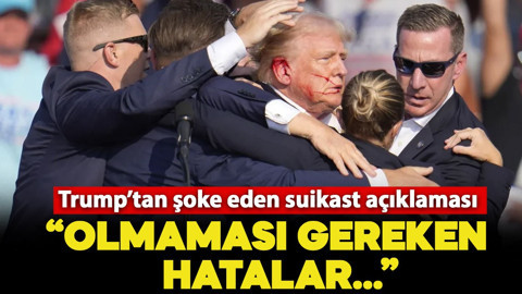 Trump'tan suikast girişimiyle ilgili kritik açıklama geldi