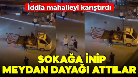 Taciz iddiası mahalleyi savaş alanına çevirdi! Sokak ortasında meydan dayağı!