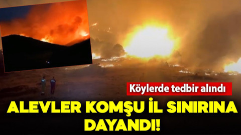 Konya'da alevler komşu il sınırına dayandı! Köylerde tedbir alındı
