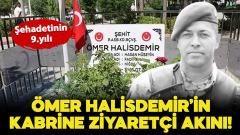 Şehadetinin 9’uncu yılında Ömer Halisdemir’in kabrine ziyaretçi akını!