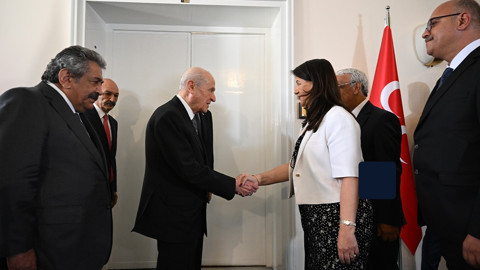 MHP lideri Devlet Bahçeli DEM Heyetini kabul etti