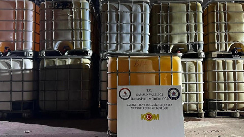 Samsun'da kaçakçılık operasyonu: 11 bin litre kaçak motorin ele geçirildi!