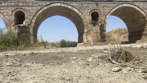 Tekirdağ’ın Hayrabolu Deresi, kuraklık nedeniyle ilk kez tamamen kurudu
