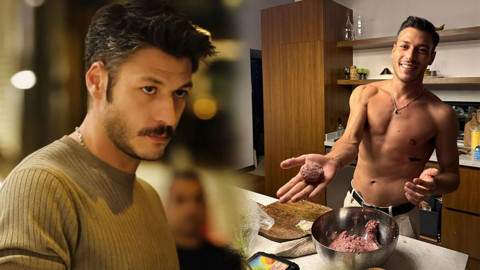 Kubilay Aka yarı çıplak yemek yaptı! "Oğlum üşüteceksin, bir şey giy üzerine”